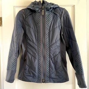 Versatile, multi-season Athleta jacket - gray-blue, size small